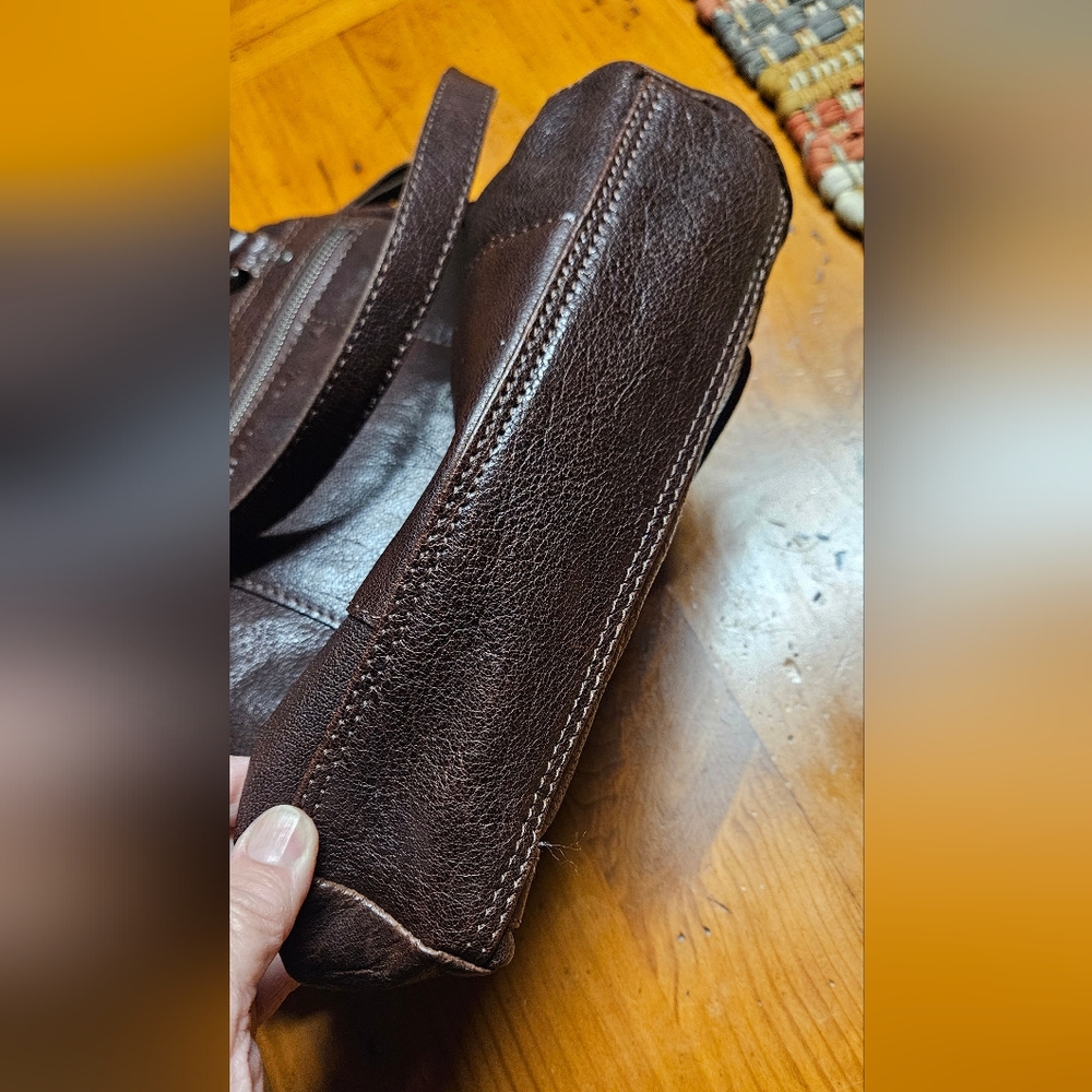 Spikes And Sparrow Chic Brown Leather Adjustable … - image 7